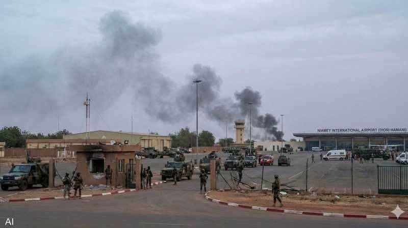 انفجارات وإطلاق نار قرب مطار نيامي في النيجر