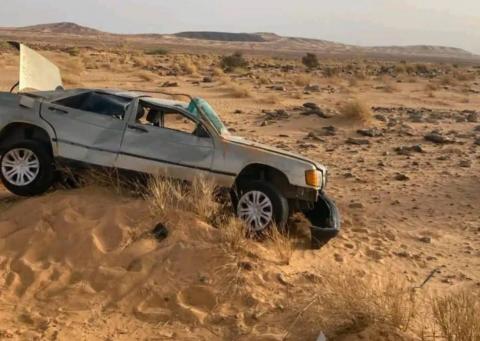 حادث سير على طريق تجكجة - أطار يودي بحياة شخص ويصيب اثنين بجروح